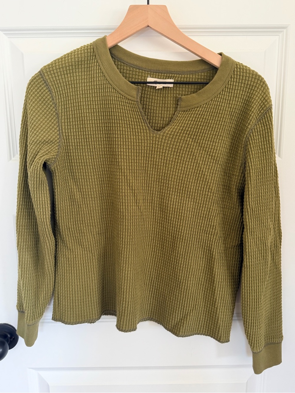 Madewell waffle-knit top xs